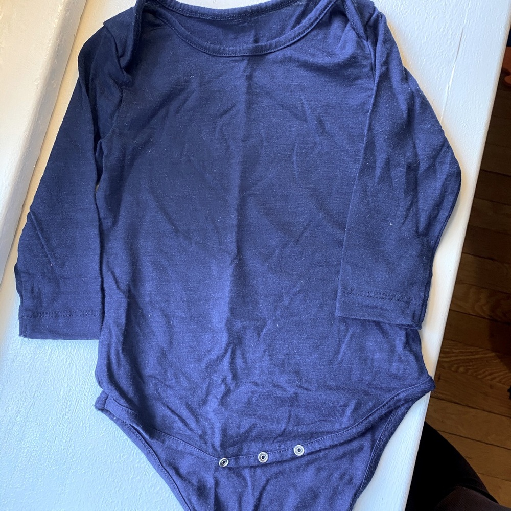 Organic wool onesie for cold weather days!
